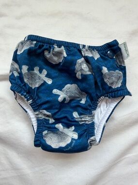 Reusable Swim Diaper in Blue Turtle Print by Green Sprouts